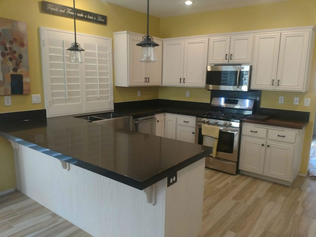 Granite and quartz countertops